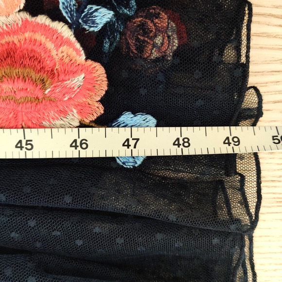 Sundance Kiera Hummingbird Midi Dress Size 4P Floral Embroidered Mesh Event $398 - Picture 16 of 16